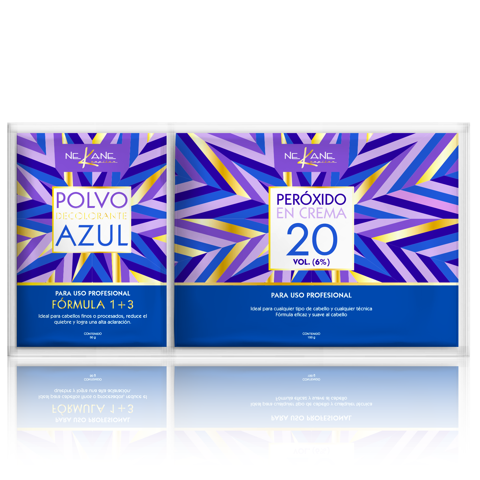 DÚO Polvo Decolorante 50g 1+3 + Peróxido 20 Vol. 150g