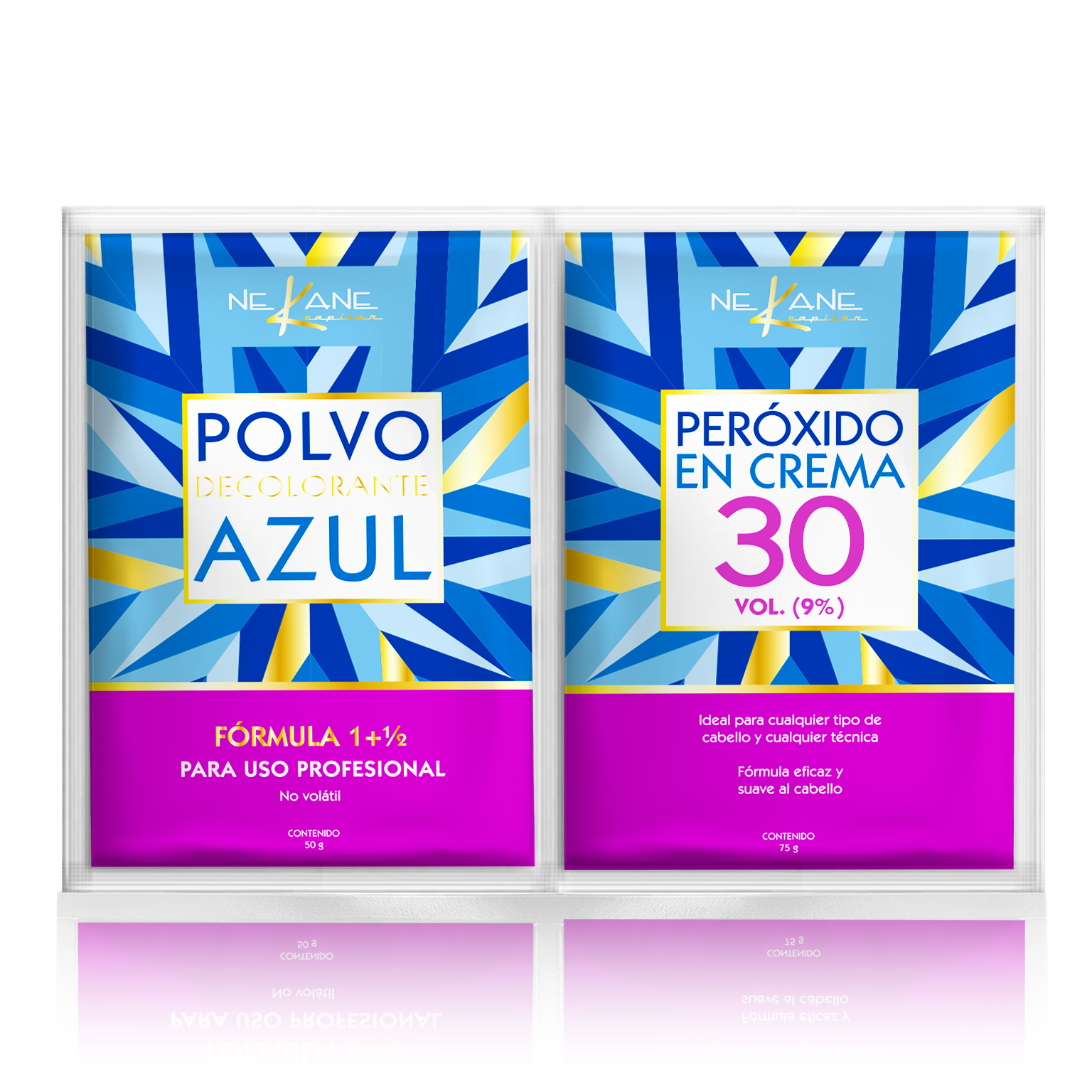 DÚO Polvo Decolorante 50g + Peróxido 30 Vol. 75g